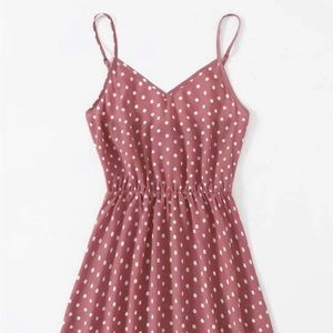 Pink Polka Dot Cami Dress